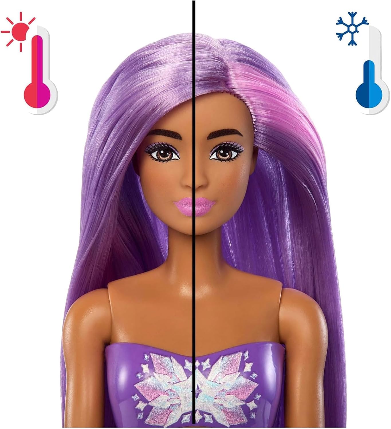 Barbie Mattel JFV58 Colour Reveal Mermaid, 3 Surprise Bags, 4 Accessories, Colour Changing, Various Models