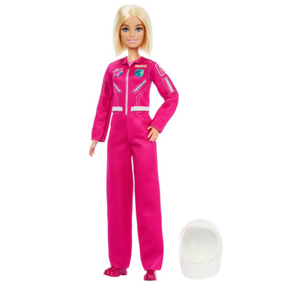 Barbie Carriere - Astronauta, bambola Carriera dell'anno 2026, capelli biondi e tuta spaziale con scarpe rosa rimovibili, accessorio casco spaziale incluso, 3+ anni, JKF77