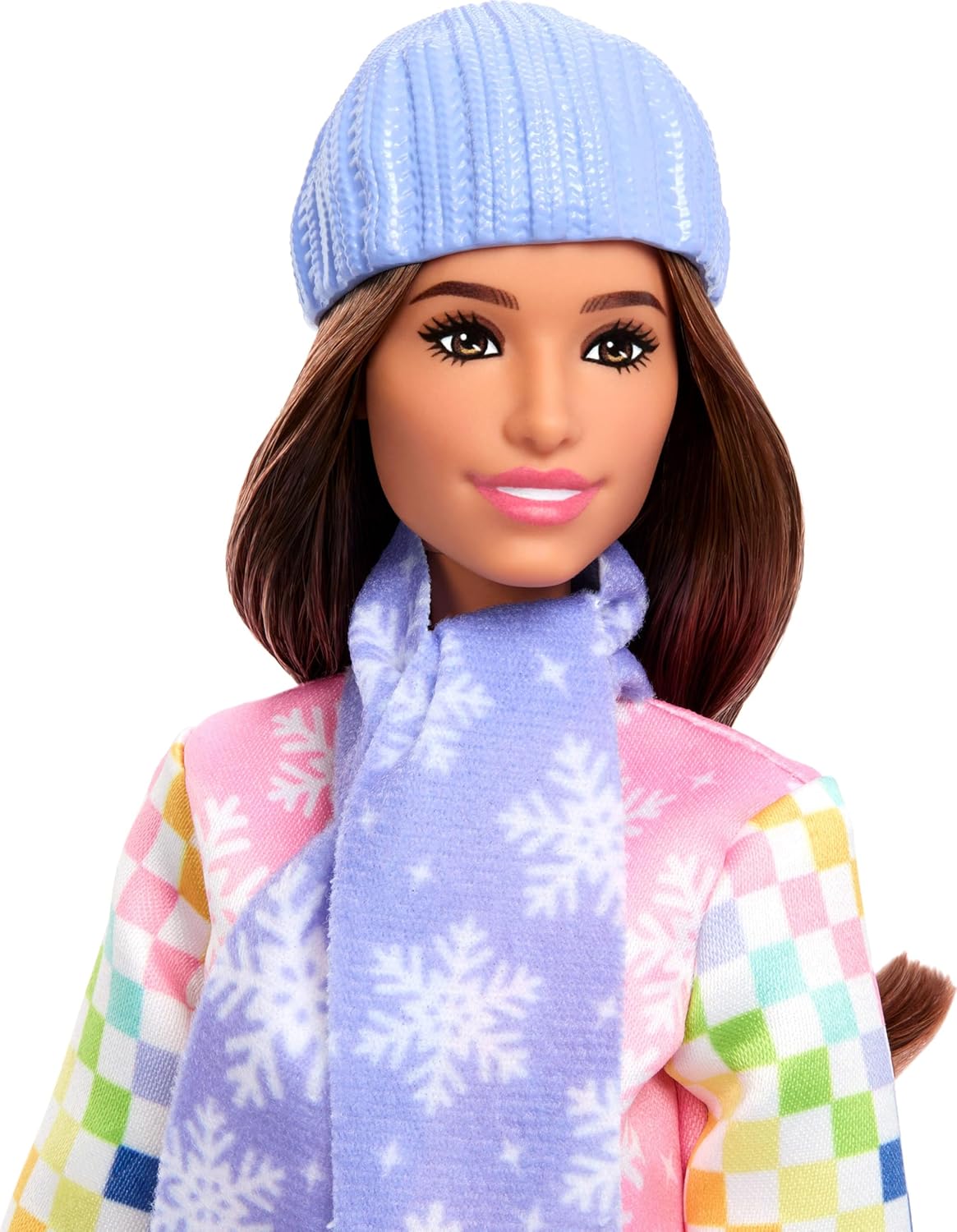 Barbie Careers Snowboarder Doll Wearing Pink Snow Jacket, Pants & Boots with 10+ Accessories Including Color-Change Snowboard, JKF78