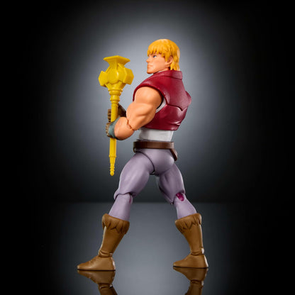 Masters of the Universe Origins Action Figure 200X Cartoon Collection Prince Adam, 5.5 Inch 1980s MOTU TV Hero, Detailed Design & Scepter, JHJ99