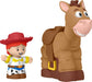 Fisher-Price Little People Disney Pixar Toy Story Bobbin’ Bullseye & Jessie, Toddler Figure Set