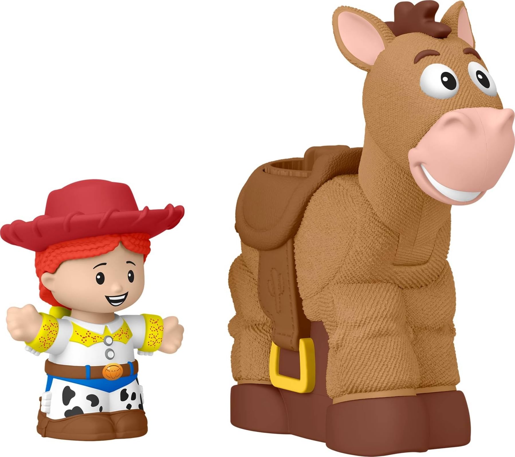 Fisher-Price Little People Disney Pixar Toy Story Bobbin’ Bullseye & Jessie, Toddler Figure Set