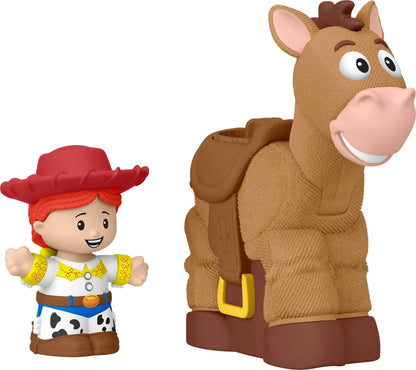 Fisher-Price Little People Disney Pixar Toy Story Bobbin’ Bullseye & Jessie, Toddler Figure Set