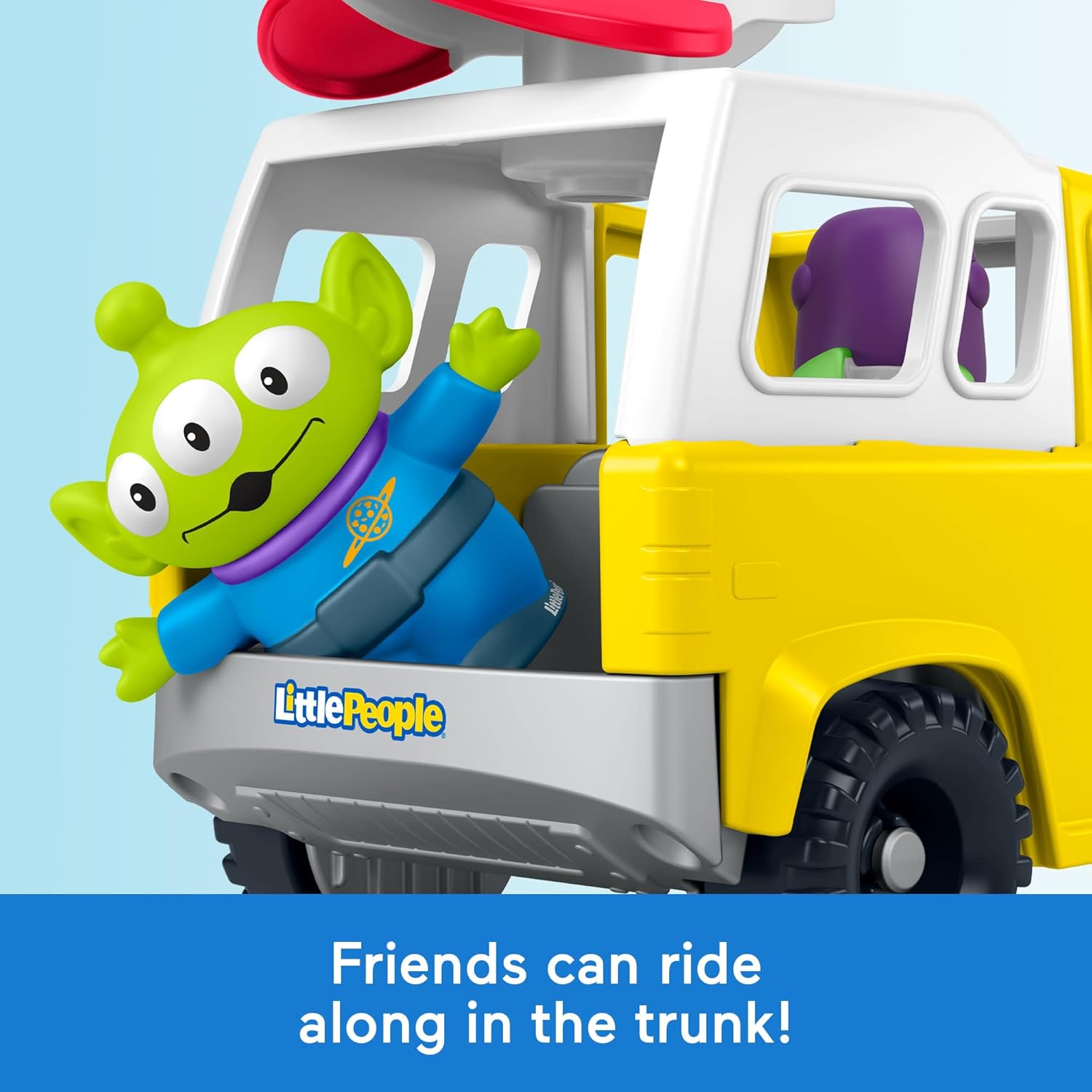 Fisher-Price - Disney und Pixar Toy Story Pizza Planet Truck Kinderspielzeug mit Buzz Lightyear und Alienfiguren für Kinder ab 18 Monaten