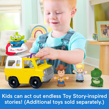 Fisher-Price - Disney und Pixar Toy Story Pizza Planet Truck Kinderspielzeug mit Buzz Lightyear und Alienfiguren für Kinder ab 18 Monaten