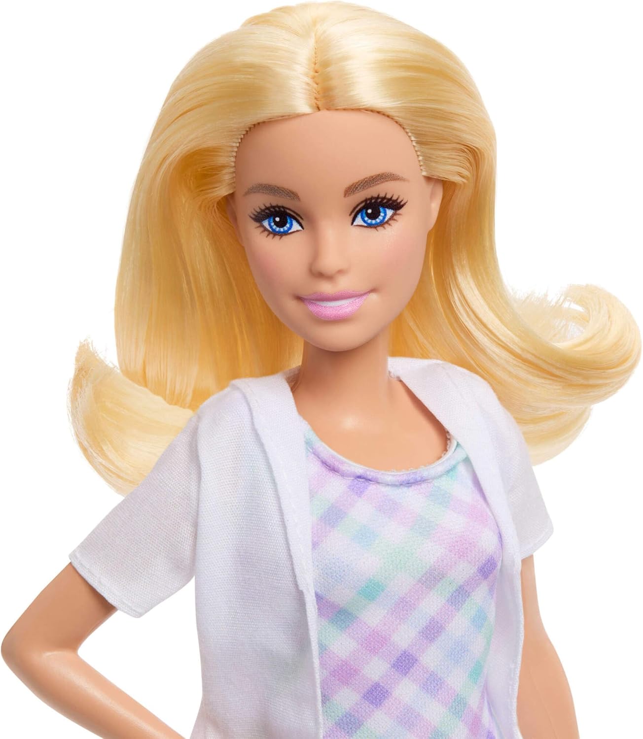 Barbie Careers Dentist Playset with Blonde Doll Wearing White Coat, Toddler Small Doll, Examination Chair & Accessories, JMK14
