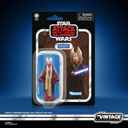 Star Wars The Vintage Collection Shaak Ti, Action-Figur zum Sammeln Angriff der Klonkrieger (Skala 9,5 cm