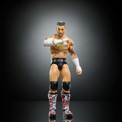 Mattel WWE Elite Collection Top Picks Action Figures & Accessories Set, 6-inch Collectible CM Punk with Swappable Hands & Ring Gear (Styles May Vary