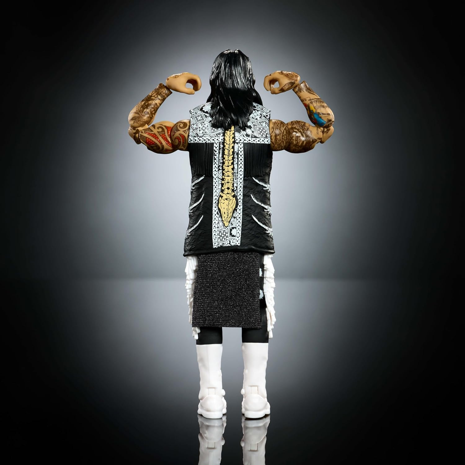 Mattel WWE Ultimate Edition Action Figure & Accessories Set, “Dirty” Dominik Mysterio 6-inch Collectible with Swappable Heads & Hands, 30 Articulation Points, JHV90