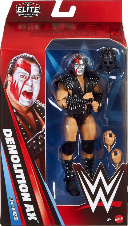 Mattel WWE Elite Action Figure & Accessories, Series #123 Set, 6-inch Collectible Demolition Ax with 25 Articulation Points & Swappable Hands