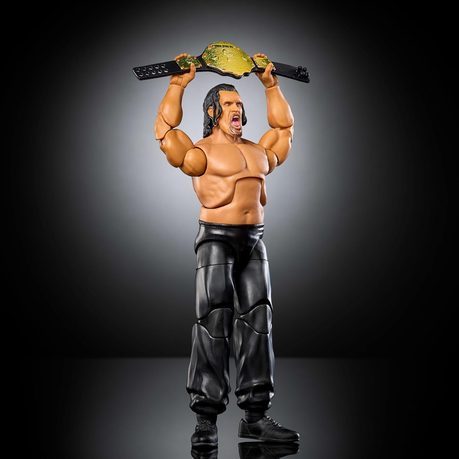 Mattel WWE Elite Action Figure & Accessories, Series #123 Set, 6-inch Collectible Great Khali with 25 Articulation Points & Swappable Hands