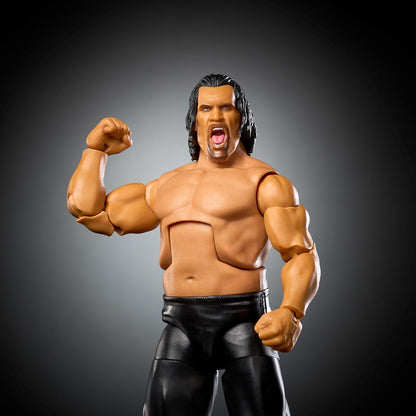 Mattel WWE Elite Action Figure & Accessories, Series #123 Set, 6-inch Collectible Great Khali with 25 Articulation Points & Swappable Hands