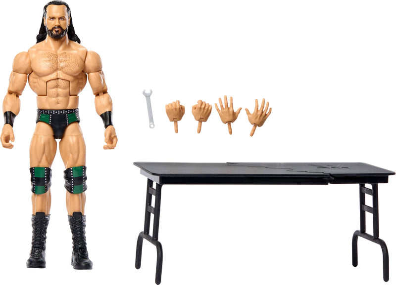 Mattel WWE Elite Action Figure & Accessories, Series #123 Set, 6-inch Collectible Drew McIntyre with 25 Articulation Points & Swappable Hands, JHT63
