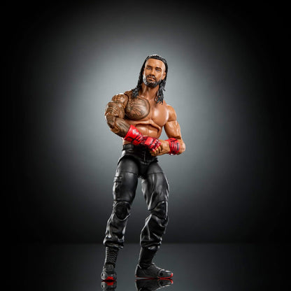 Mattel WWE Elite Collection Top Picks Action Figures & Accessories Set, 6-inch Collectible Roman Reigns with Swappable Hands & Ring Gear (Styles May Vary