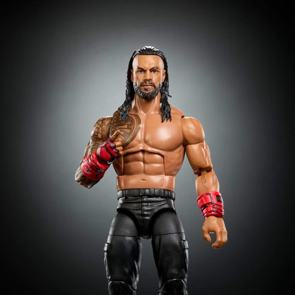 Mattel WWE Elite Collection Top Picks Action Figures & Accessories Set, 6-inch Collectible Roman Reigns with Swappable Hands & Ring Gear (Styles May Vary