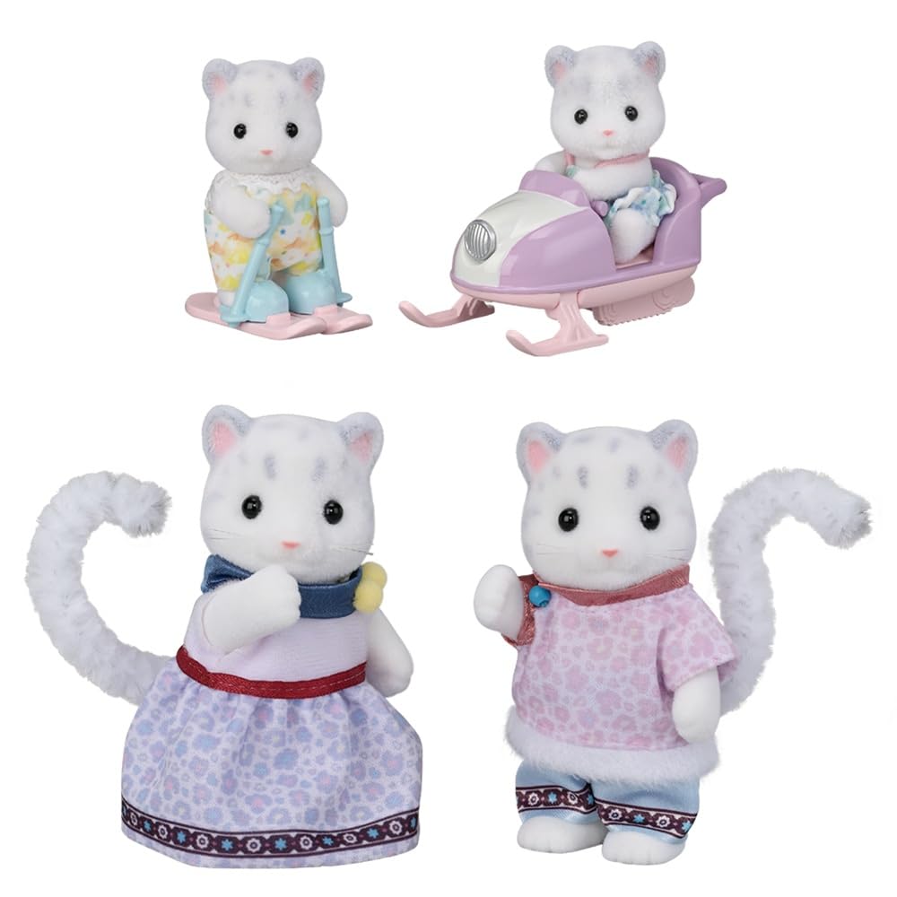Sylvanian Families - 5814 Snow Leopard Family - Dollhouse speelsets
