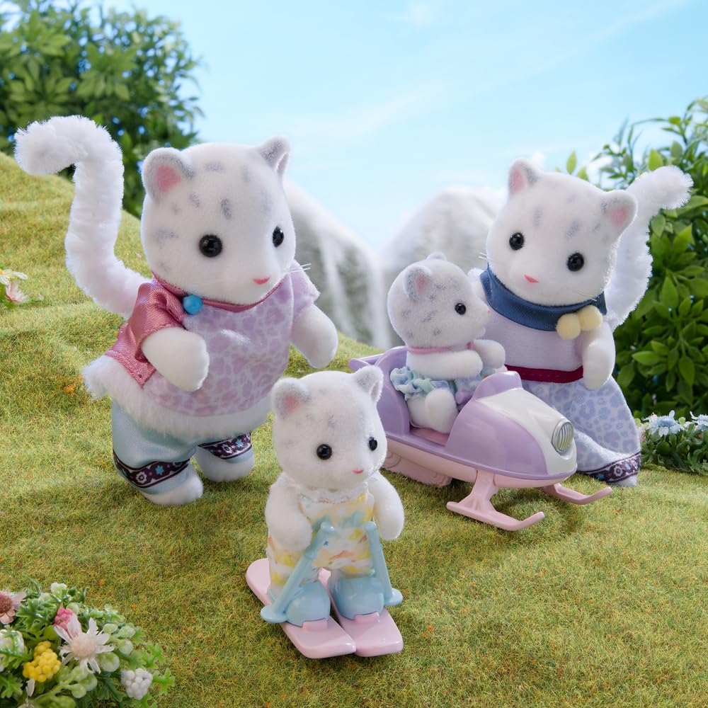 Sylvanian Families - 5814 Snow Leopard Family - Dollhouse speelsets