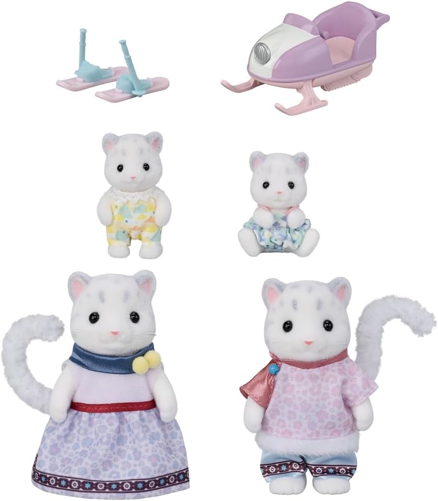 Sylvanian Families - 5814 Snow Leopard Family - Dollhouse speelsets