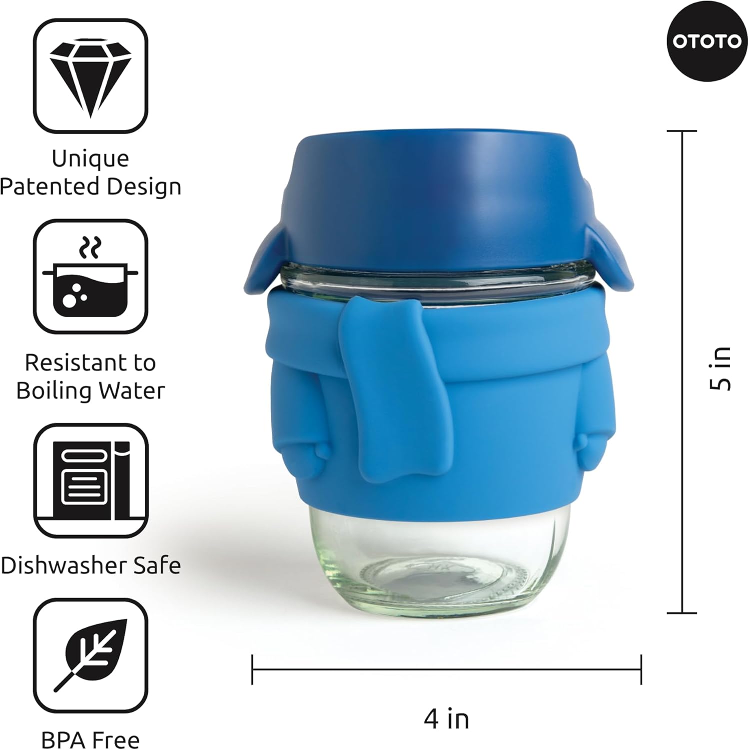 OTOTO NEW Joe Travel koffiemok - 13 oz koffie reismok, warme en koude koffiemok met deksel, morsbestendige theemok met deksel, BPA-vrije unieke koffiemokken, grappige schattige nieuwigheid geschenken,