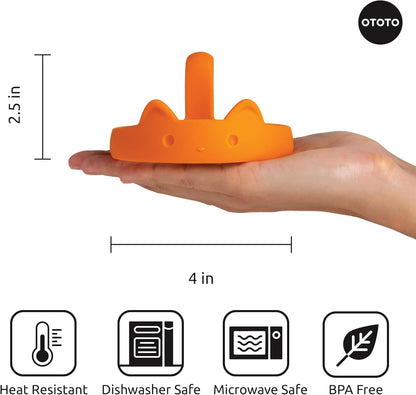 Ototo - Egg Mould - Pancats - Hvid, Grs, Orange
