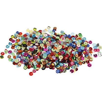 Pailletten - Sortiment D: 6 Mm 100 G