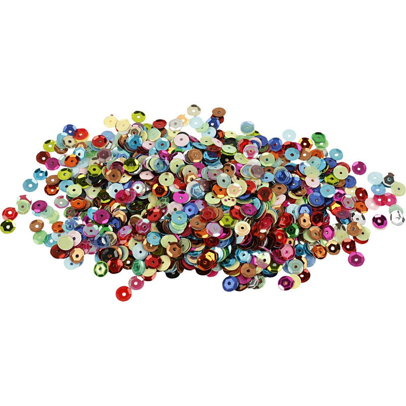 Pailletten - Sortiment D: 6 Mm 100 G