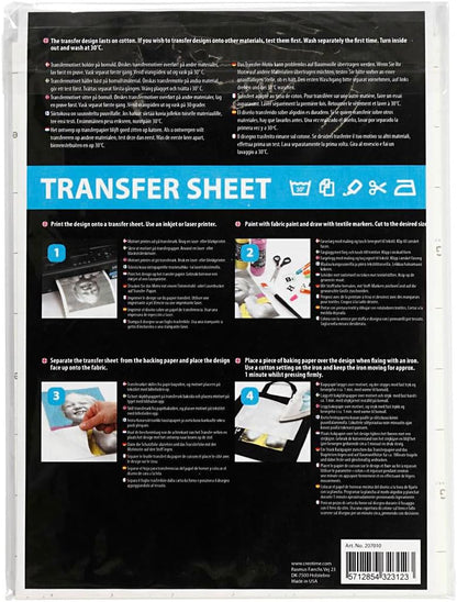 Transferfolie Blatt 215x28 Cm 3 Bl. Wei