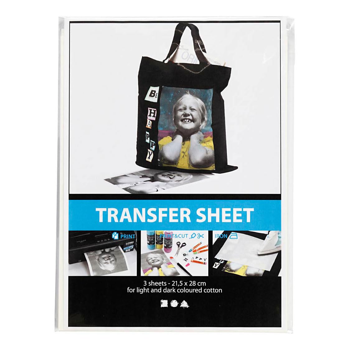 Transferfolie Blatt 215x28 Cm 3 Bl. Wei