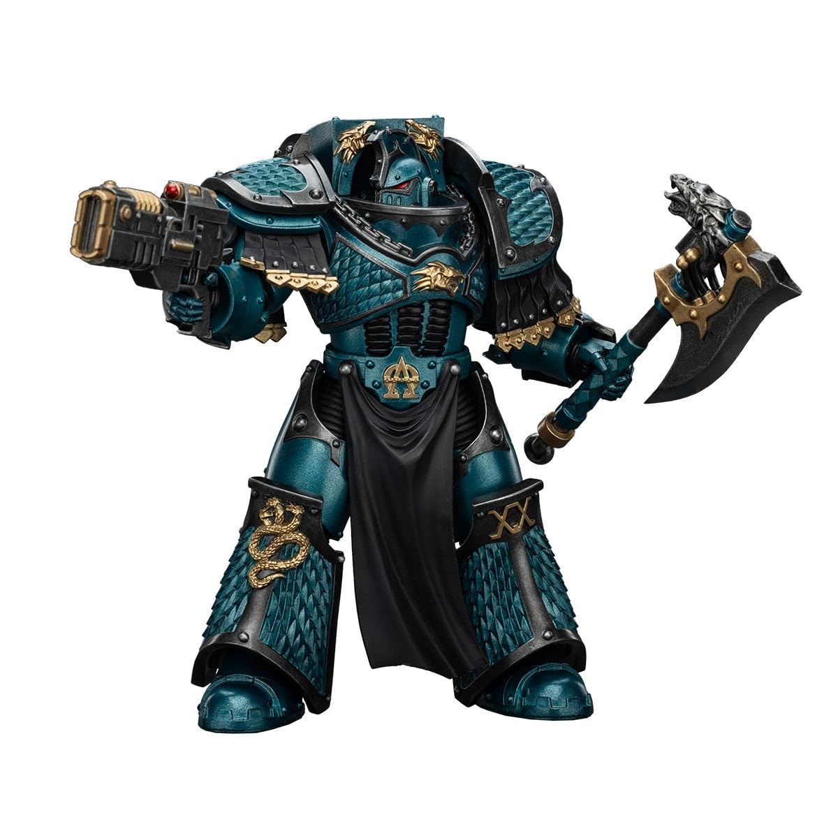 Joy Toy Warhammer Collectibles 1:18 Legione Lernaean Terminator con Volkite Charger Action Figure, altezza 13,46 cm