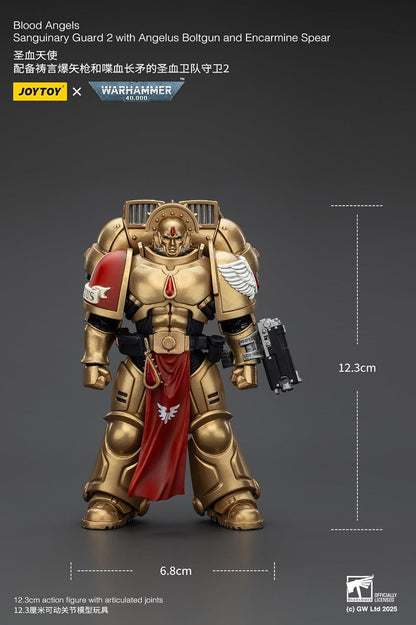 Warhammer 40,000: Combat Patrol Blood Angels Action Figure Sanguinary Guard 2 With Angelus Boltgun And Encarmine Spear 20 Cm