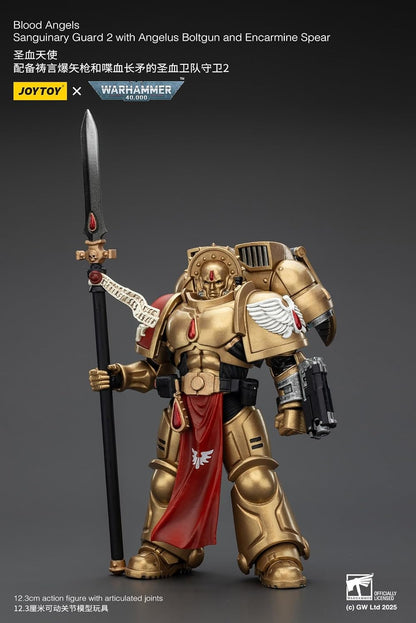 Warhammer 40,000: Combat Patrol Blood Angels Action Figure Sanguinary Guard 2 With Angelus Boltgun And Encarmine Spear 20 Cm