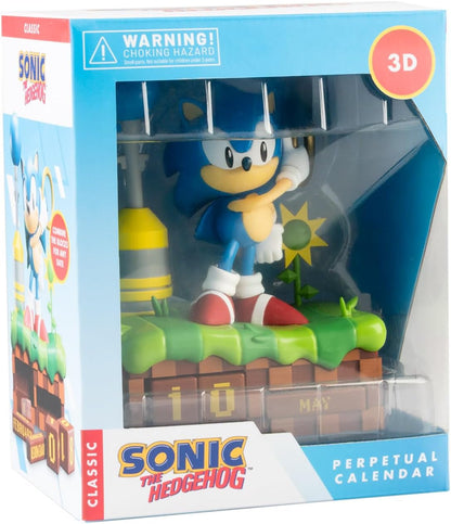 Grupo Erik Perpetual Calendar - Sonic The Hedgehog Gifts | Desk Calendar, Home Office Desk Accessories, Home Decor Accessories | Sonic Gifts For Friends