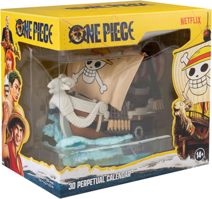 Grupo Erik Perpetual Calendar - One Piece Merch | Desk Calendar, Home Office Desk Accessories, Home Decor Accessories | Going Merry One Piece Gifts, Anime Gifts