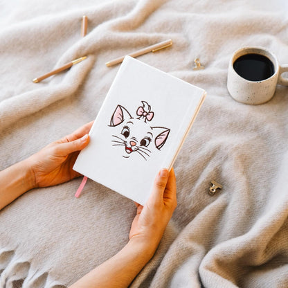 Grupo Erik A5 Notebook Hardback - Disney The Aristocats Cat Stationery | Plush Cover, Squared Paper Note Book, Squared Notebook A5 Sketchbook | Disney Gifts For Cat Lovers