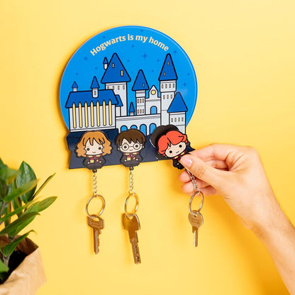 Grupo Erik | Porte-Clef Harry Potter avec 3 crochets | Porte-Clés Mural |Fans d’Harry Potter | Des cadeaux pour femme, homme et enfant sous Licence Officielle (16 x 16 cm