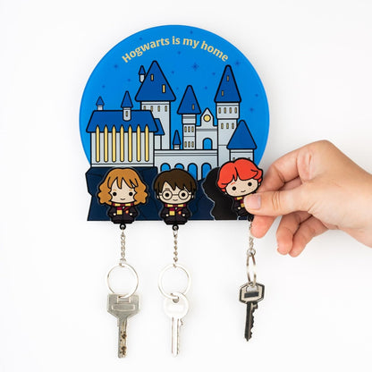 Grupo Erik | Porte-Clef Harry Potter avec 3 crochets | Porte-Clés Mural |Fans d’Harry Potter | Des cadeaux pour femme, homme et enfant sous Licence Officielle (16 x 16 cm