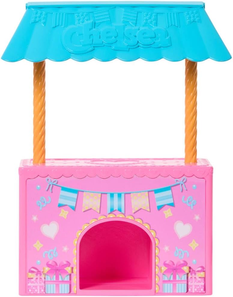 Barbie Family & Friends Club Chelsea Surprise Birthday Party Playset with Chelsea Small Doll (Brunette), Transforming Doghouse & 10+ Accessories, JJB41