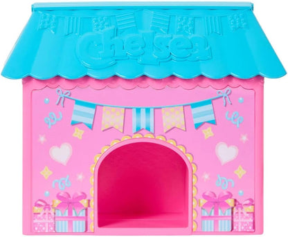 Barbie Family & Friends Club Chelsea Surprise Birthday Party Playset with Chelsea Small Doll (Brunette), Transforming Doghouse & 10+ Accessories, JJB41