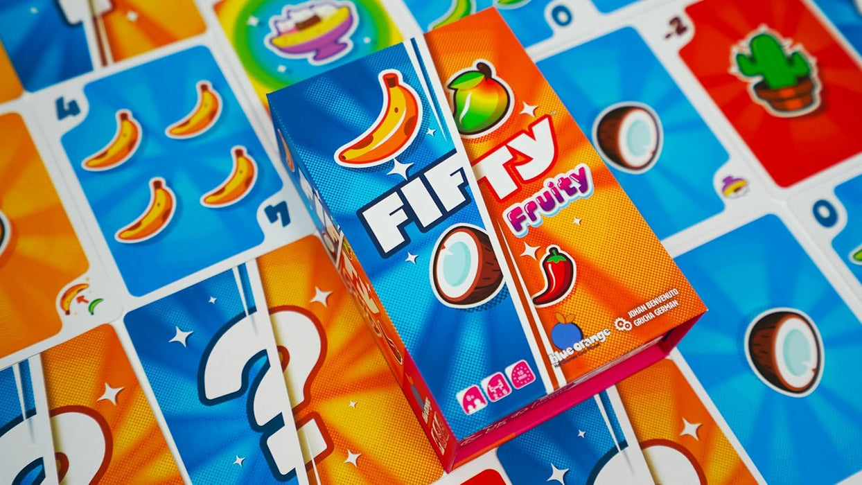 Blue Orange | Fifty Fruity | Card Game | Ages 8+ | 2-6 Players | 10 Minutes Playing Time
