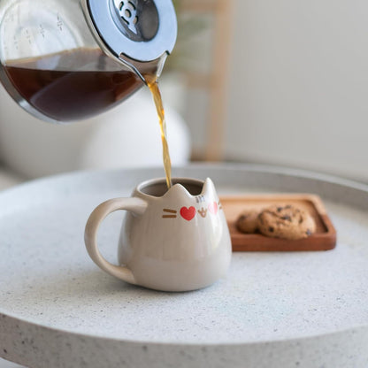 Grupo Erik Ceramic Mug - Pusheen Merchandise | 420 ml - 14.2 oz Coffee Mug Tea, Cool Mugs and Cups | Pusheen Gifts for Cat Lovers, Gifts Under 15 Pounds