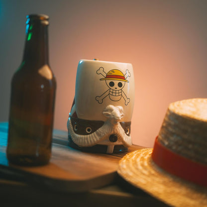 Grupo Erik 3D Tankard - One Piece Manga | 750 ml - 26.4 oz Large Mug, Beer Mug, Cool Mugs | Beer Gifts for Men & for Women, Going Merry One Piece Gifts for Friends, Netflix