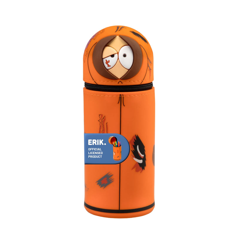 Grupo Erik Astuccio South Park Kenny 3D - Astuccio Scuola Piccolo in Morbido Silicone, Portapenne da Scrivania 2 in 1 | Back to School: Cancelleria Bambino e Bambina (7 x 18 cm