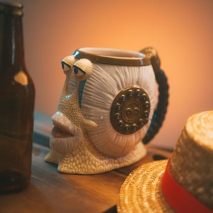 Grupo Erik 3D Tankard - One Piece Manga | 800 ml - 28.2 oz Large Mug, Beer Mug, Cool Mugs | Beer Gifts for Men & for Women, Den Den Mushi One Piece Gifts for Friends, Netflix