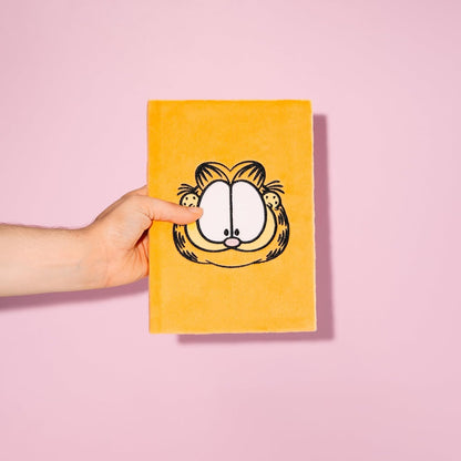 Grupo Erik A5 Notebook Hardback - Garfield Cat Stationery | Plush Cover, Lined Journal Note Book, Lined Notebook A5 Sketchbook | Garfield Gifts For Cat Lovers