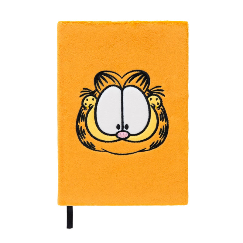 Grupo Erik A5 Notebook Hardback - Garfield Cat Stationery | Plush Cover, Lined Journal Note Book, Lined Notebook A5 Sketchbook | Garfield Gifts For Cat Lovers