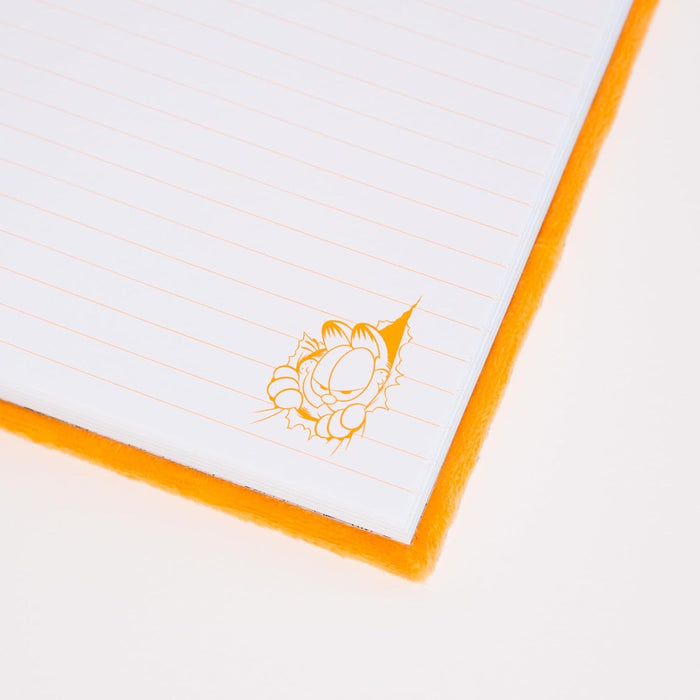 Grupo Erik A5 Notebook Hardback - Garfield Cat Stationery | Plush Cover, Lined Journal Note Book, Lined Notebook A5 Sketchbook | Garfield Gifts For Cat Lovers