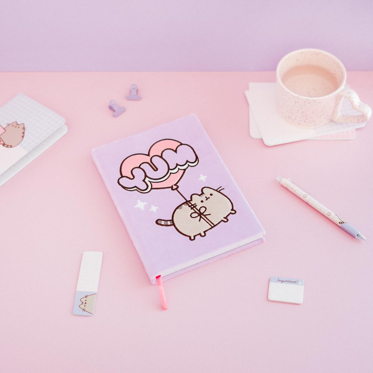 Grupo Erik A5 Notebook Hardback - Pusheen Stationery | Plush Cover, Lined Journal Note Book, Lined Notebook A5 Sketchbook | Pusheen Gifts For Cat Lovers