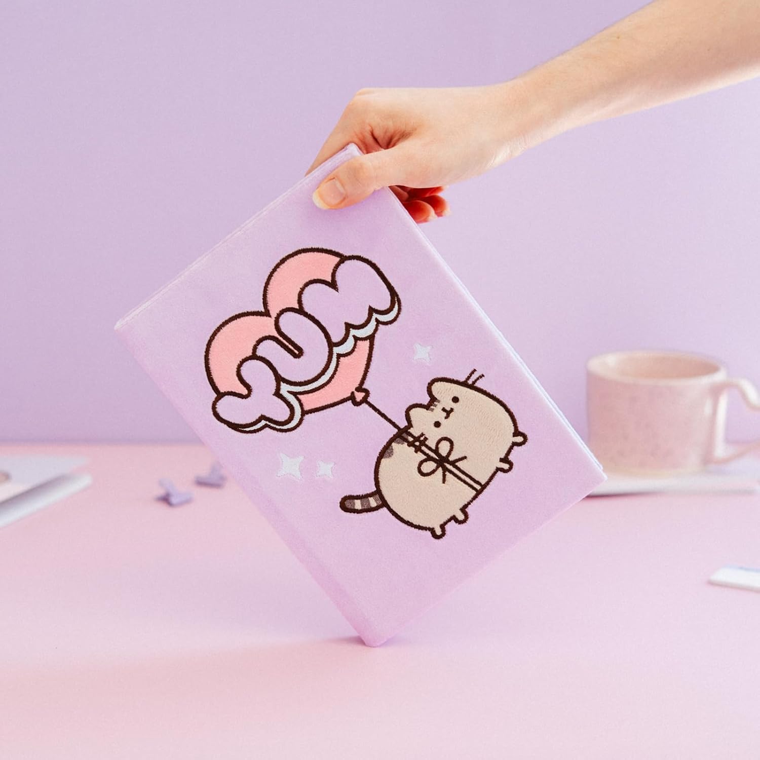 Grupo Erik A5 Notebook Hardback - Pusheen Stationery | Plush Cover, Lined Journal Note Book, Lined Notebook A5 Sketchbook | Pusheen Gifts For Cat Lovers