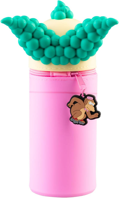 Grupo Erik Astuccio The Simpsons Krusty 3D - Astuccio Scuola Piccolo in Morbido Silicone, Portapenne da Scrivania 2 in 1 | Back to School: Cancelleria Bambino e Bambina (7 x 18 cm