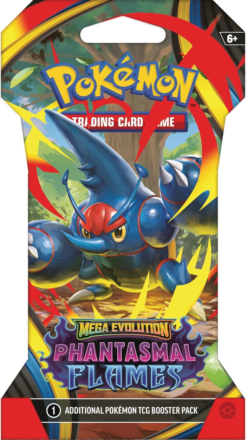 Pokemon TCG - Mega Evolutions - Phantasmal Flames - Sleeved Booster